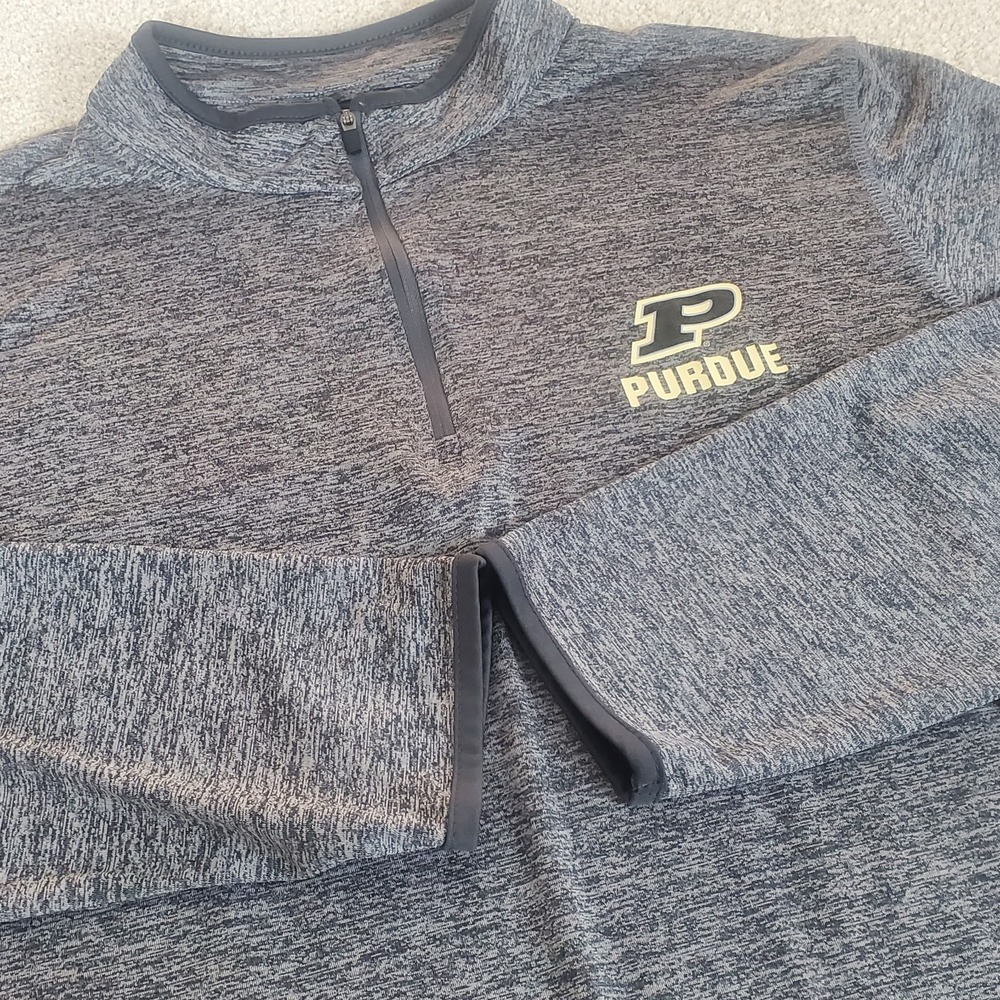 Colosseum Athletics‎ Purdue Boilermakers 1/4 Zip Pullover Size Large Long Sleeve